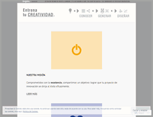 Tablet Screenshot of entrenatucreatividad.com